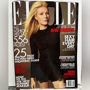 SEPT 2011 ELLE Magazine with Front & Back Covers of Gwyneth Paltrow